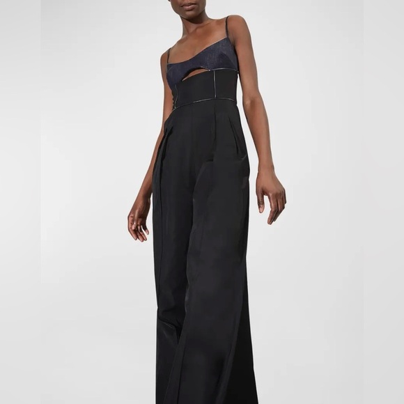 NWT Et Ochs "Weston" Metallic Bodice Jumpsuit Size 8 - Picture 7 of 8